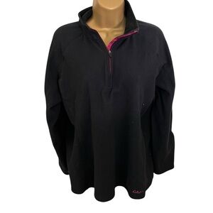 Cabela’s Quarter Zip Pullover Black Large